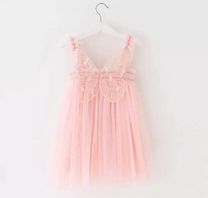 Butterfly Tulle Dress - Pink
