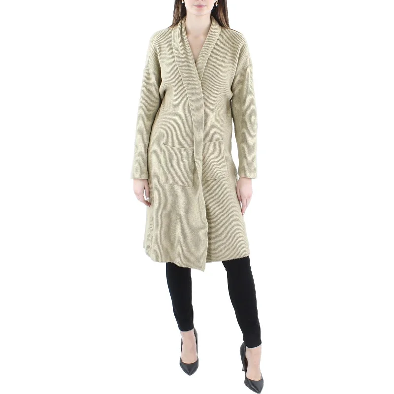 Calvin Klein Womens Open Front Duster Cardigan Sweater Knit Fabric Woven Fabric Fleece Fabric Calvin Klein Womens Open Front Duster Cardigan Sweater Knit Fabric Woven Fabric Fleece Fabric