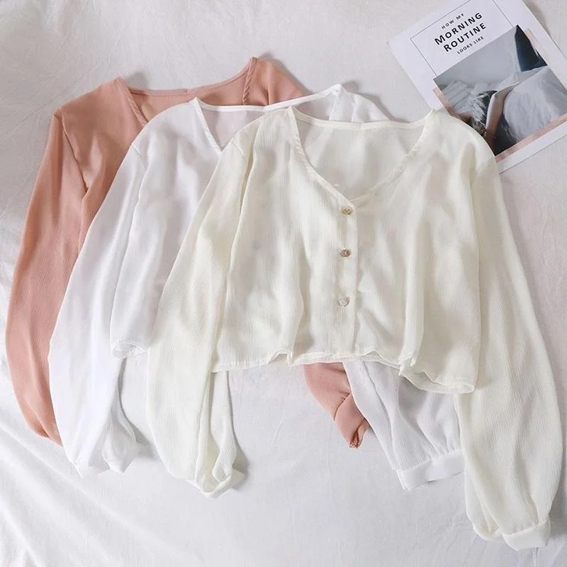 Cardigan Shawl Women's Chiffon Thin Retro Sunscreen Shirt Short Cardigan Top Summer Spandex Blend Rayon Blend Denim Blend Cardigan Shawl Women's Chiffon Thin Retro Sunscreen Shirt Short Cardigan Top Summer Spandex Blend Rayon Blend Denim Blend
