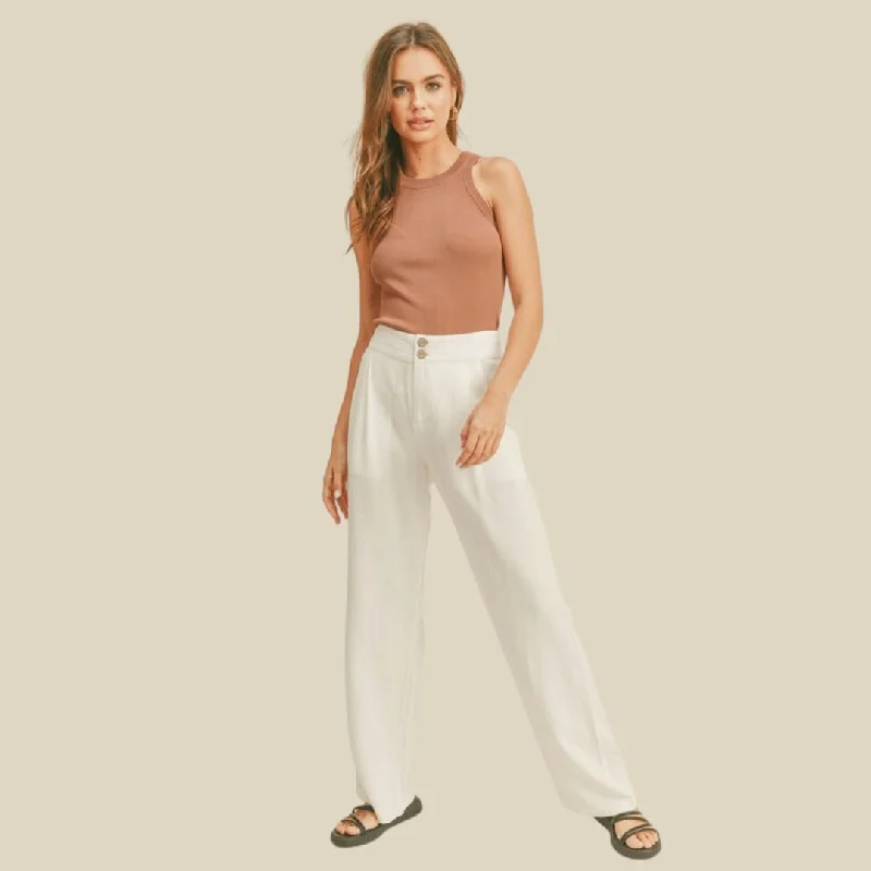 Classic Ribbed Tank Top (Red Bean) flowy tank top