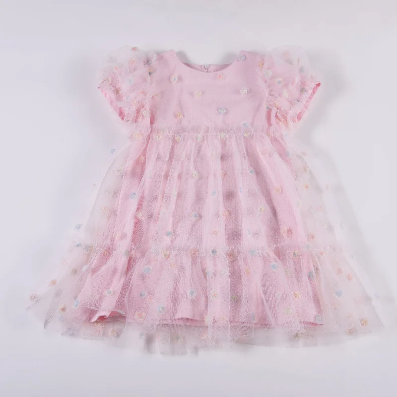 Daga - Tulle Madness Dress  & Clip - Pink