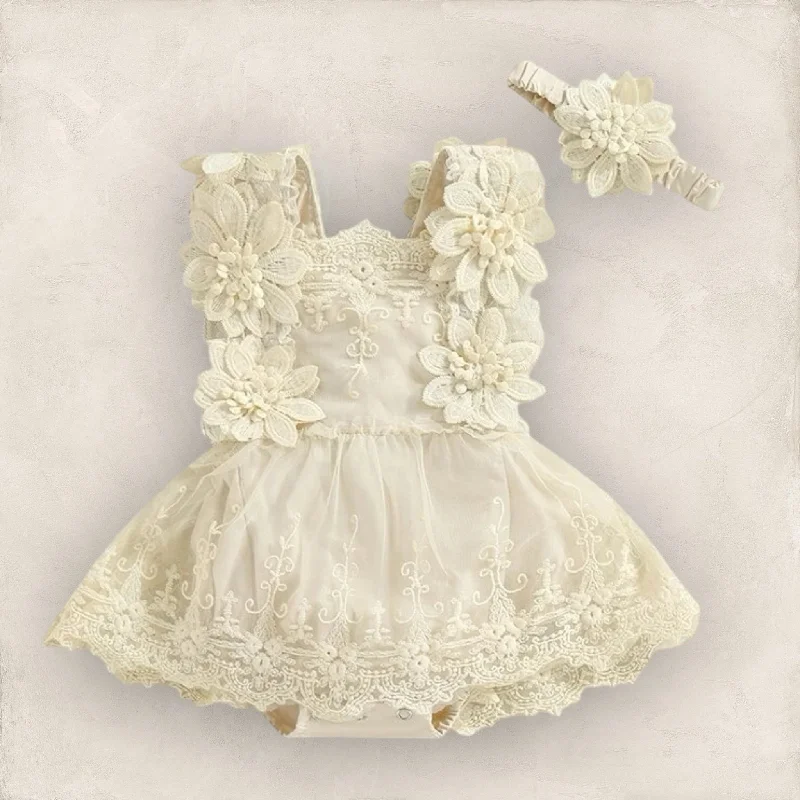 Dalhia | Lace Romper Dress