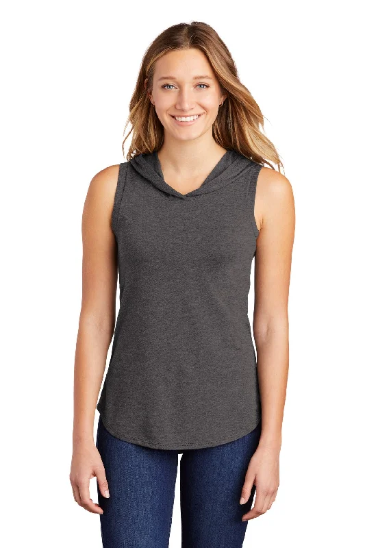 District Women's Perfect Tri Sleeveless Hoodie DT1375 Hoodie with High Neck Warm Protective District Women's Perfect Tri Sleeveless Hoodie DT1375 Hoodie with High Neck Warm Protective