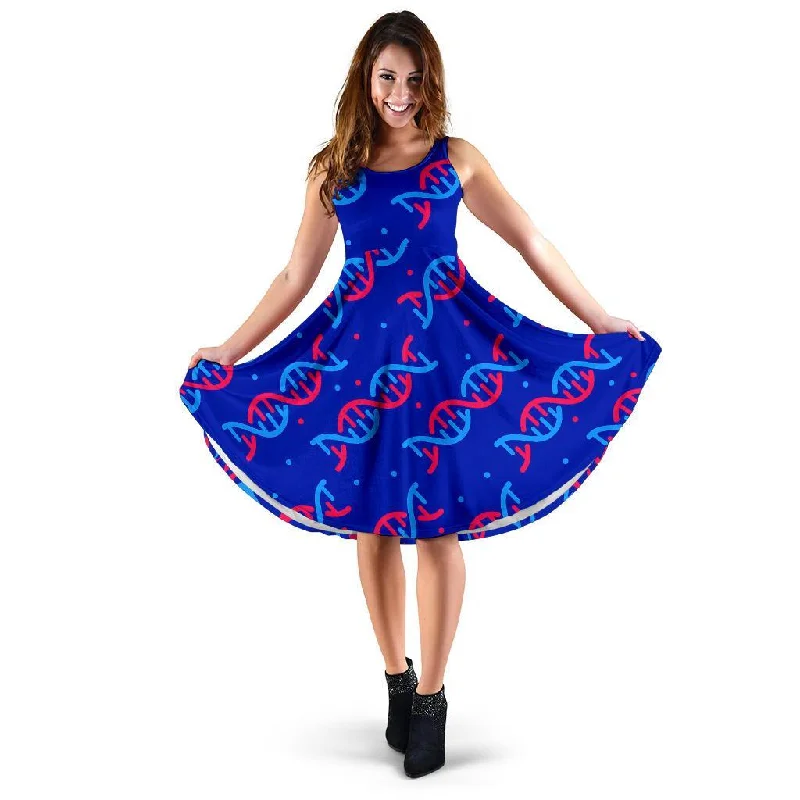 Dna Pattern Print Dress