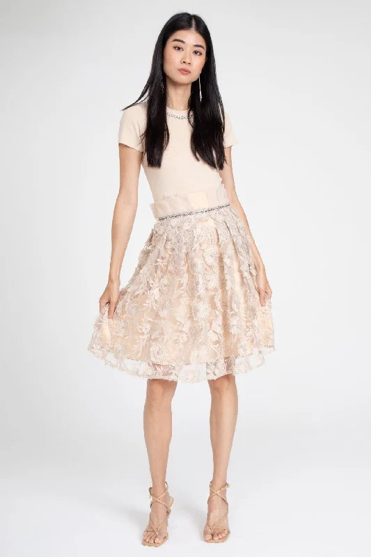 Dorothy Dress with Jeweled Neckline - Bloomsfield