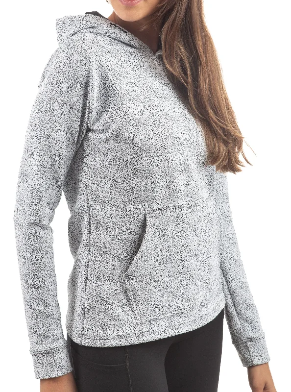 Frost Long Sleeve Hoodie Hoodie with Exposed Zipper Edgy Industrial