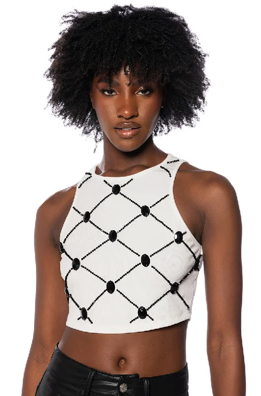 IMPACT EMBELLISHED TANK TOP vintage tank top