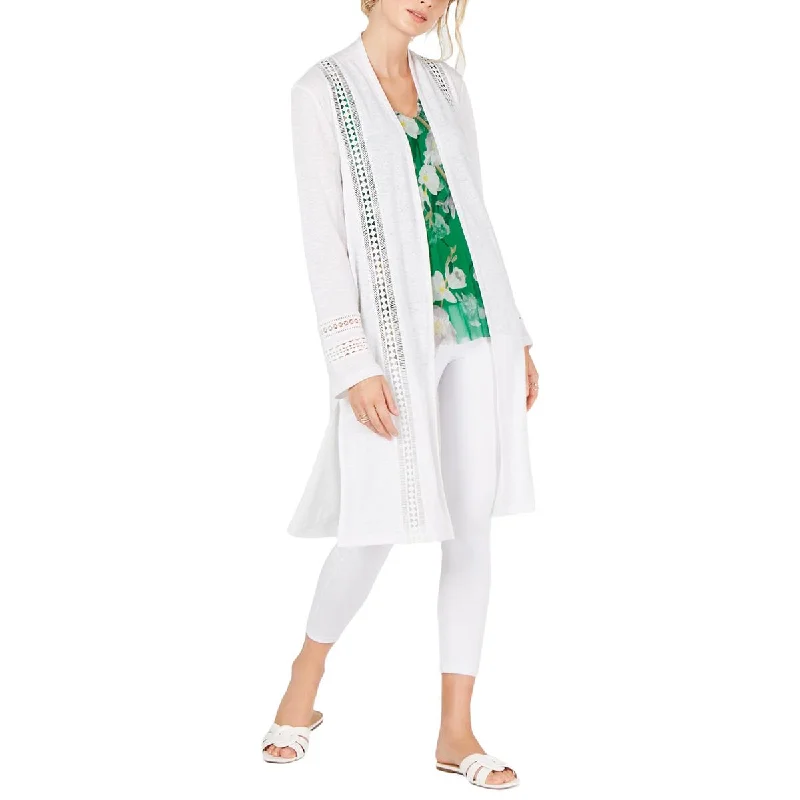INC Womens Linen Duster Cardigan Top Button Cardigan Zip Cardigan Pullover Cardigan