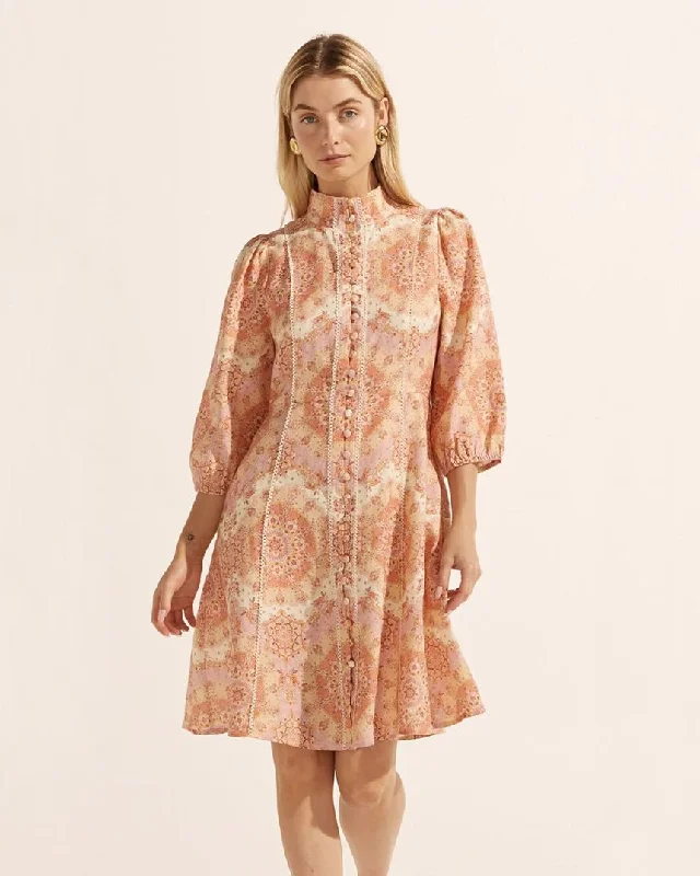 Jargon Dress Sunset Mosaic