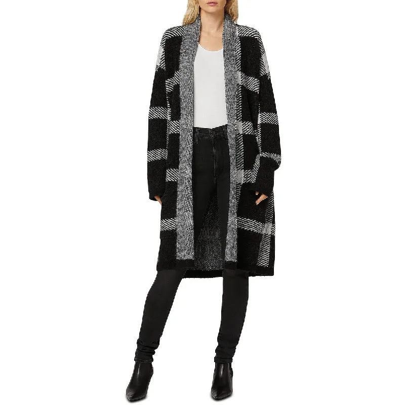 Joe's Womens Solange Plaid Shawl Collar Cardigan Sweater Welt Pockets Slit Pockets Flap Pockets Joe's Womens Solange Plaid Shawl Collar Cardigan Sweater Welt Pockets Slit Pockets Flap Pockets