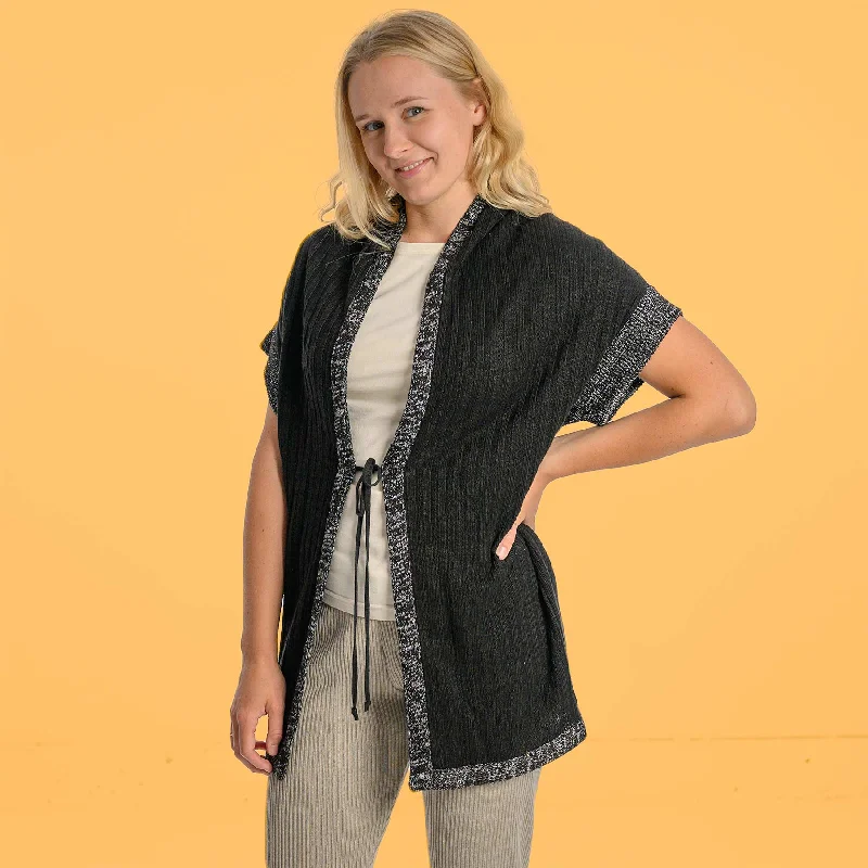 KNIGHTSBRIDGE 100% Organic Hemp Cardigan Tunic (Unisex) Fitted Loose Oversized