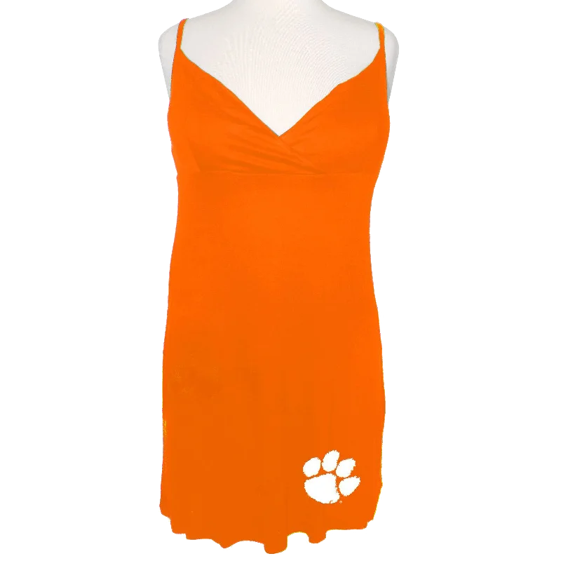 Ladies Crossover Sleep Dress With White Paw