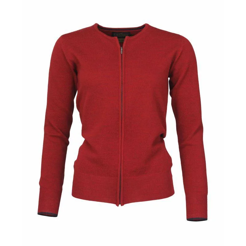 Laksen Durham Ladies Merino Full Zip Cardigan - Chili Denim Fabric Leather Fabric Suede Fabric Laksen Durham Ladies Merino Full Zip Cardigan - Chili Denim Fabric Leather Fabric Suede Fabric
