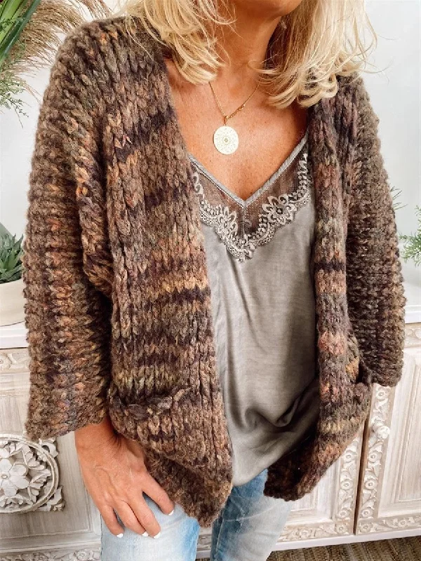 Long Sleeve Casual Outerwear Elegant Wool Jacket