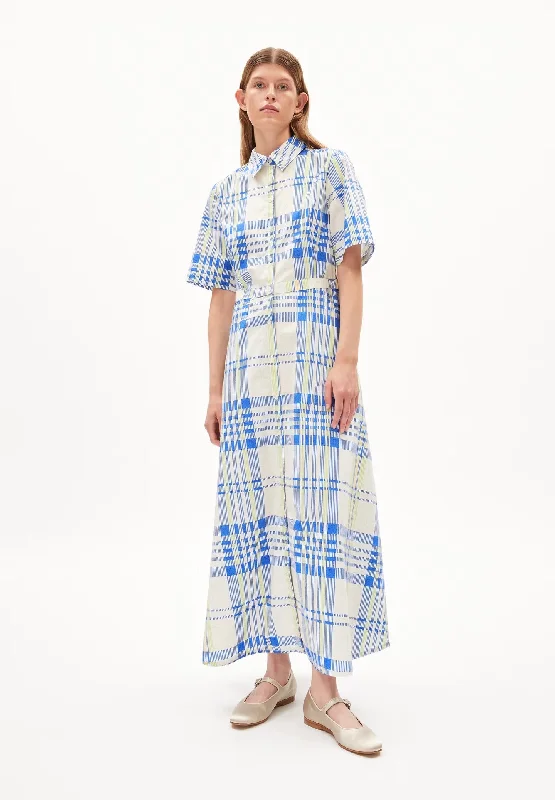 LORETAANA COLLEGE CHECK
ORGANIC COTTON DRESS