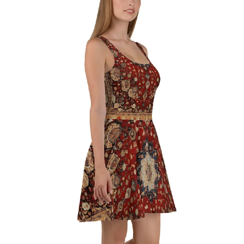 Mid-thigh Skater Women's Dress RUG 6