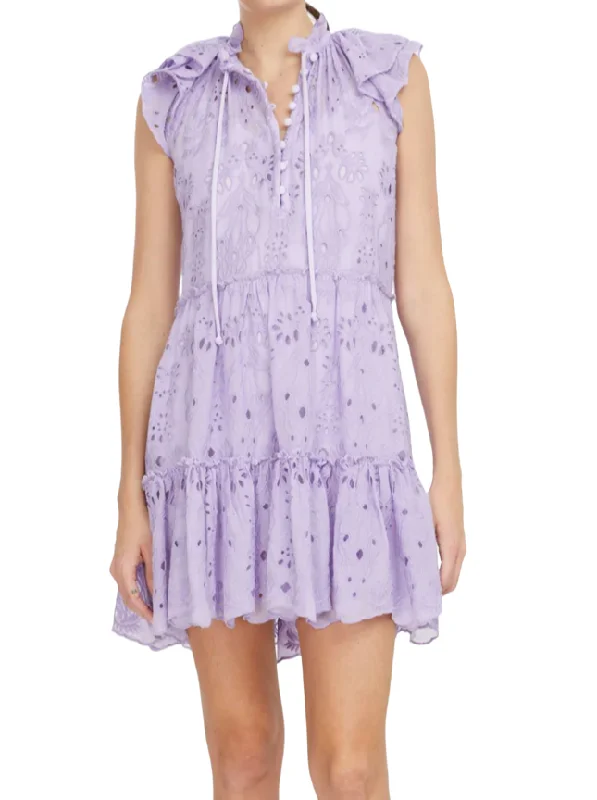 Mirabelle Lace Dress - Lavender