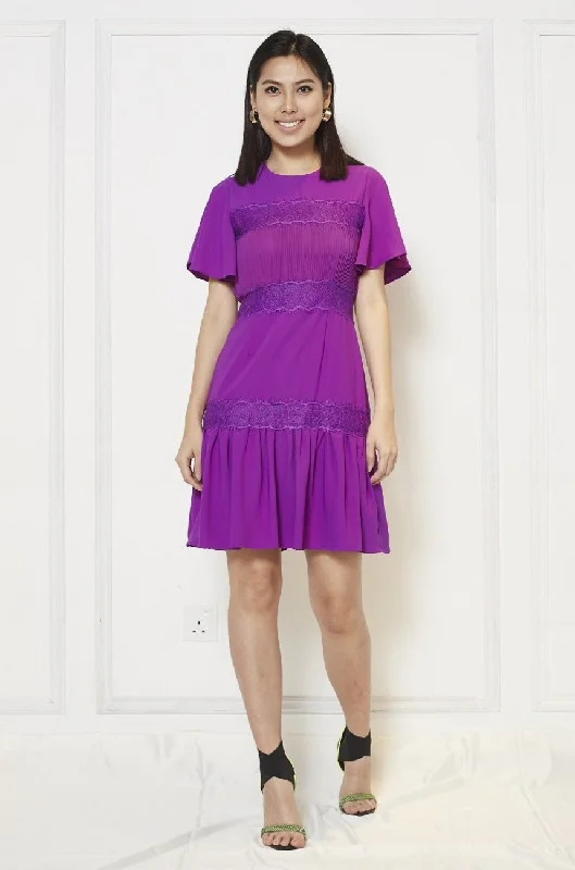 MISS D LACE FLARE DRESS