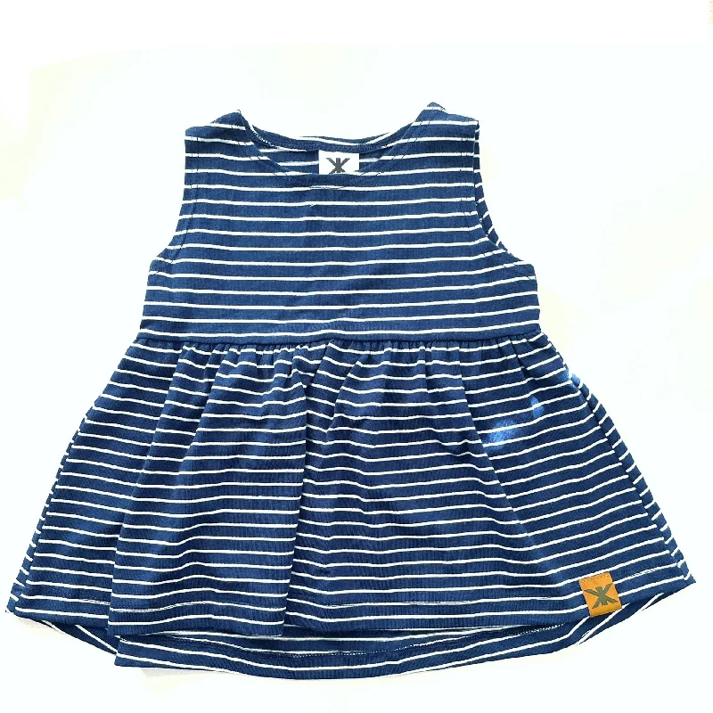 Navy Stripe Bamboo Play Dress