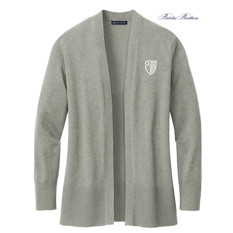 NEW STRAYER Brooks Brothers® Women’s Cotton Stretch Long Cardigan Sweater - Light Shadow Grey Heather Layered Multi-layer Single Layer NEW STRAYER Brooks Brothers® Women’s Cotton Stretch Long Cardigan Sweater - Light Shadow Grey Heather Layered Multi-layer Single Layer