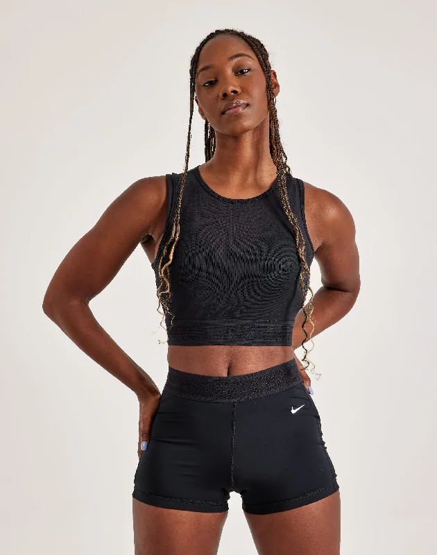 Nike Pro Mesh Tank Top teal tank top