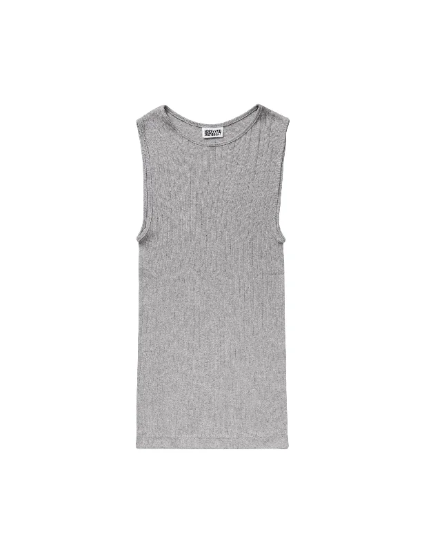 NPS Tank Top Melange, Light Grey Melange print tank top