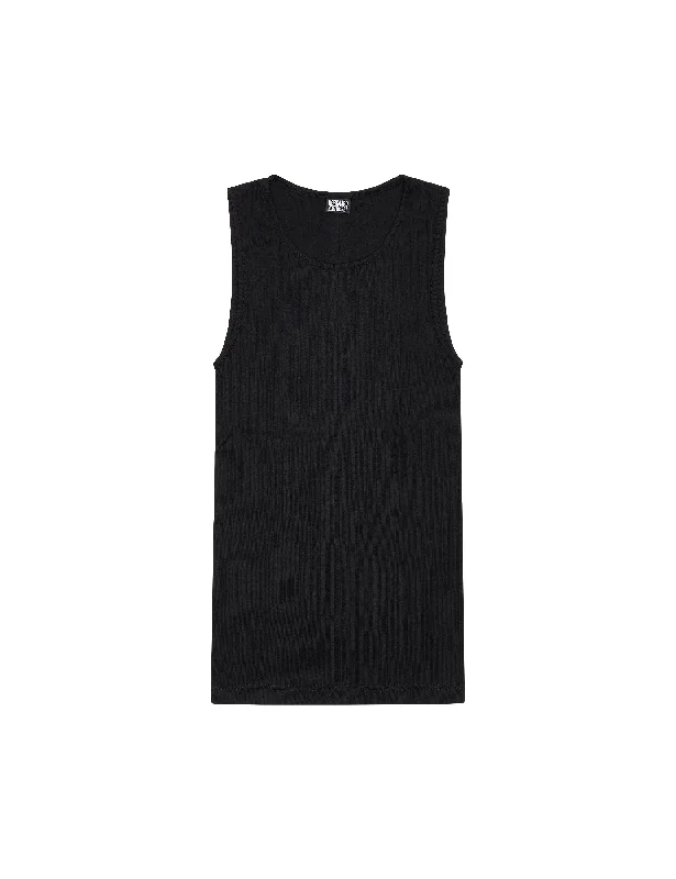 NPS Tank Top Solid Color, Black floral tank top