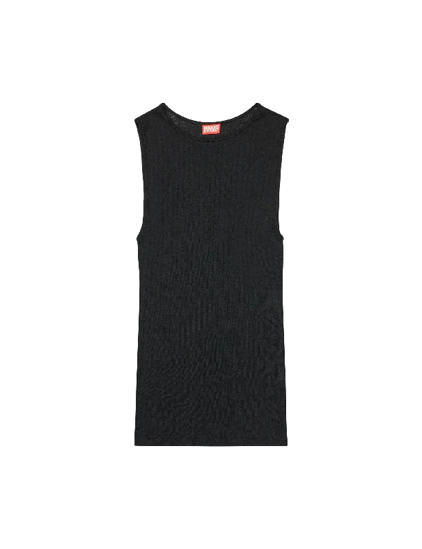 NPS Tank Top Wool, Black strapless tank top
