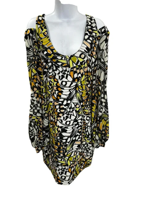 ONE33 SOCIAL Size 6 BLACK AND YELLOW Dress