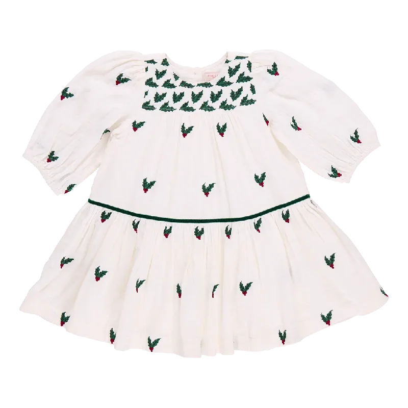 Holly Embroidery Girls Fiona Dress
