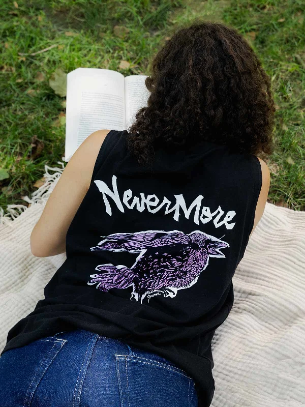 Edgar Allan Poe Nevermore Raven Unisex Tank Top (Print Shop) sheer tank top