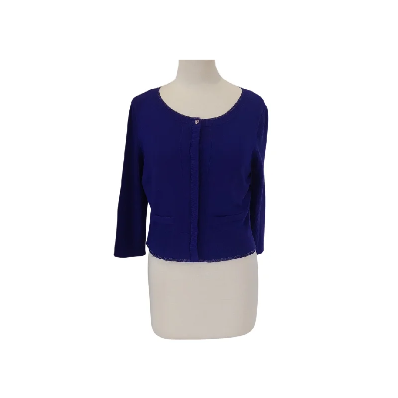 Principles By Ben Di Lisi Purple Knit Cardigan | Gently Used | Nylon Fabric Polyester Fabric Spandex Fabric Principles By Ben Di Lisi Purple Knit Cardigan | Gently Used | Nylon Fabric Polyester Fabric Spandex Fabric