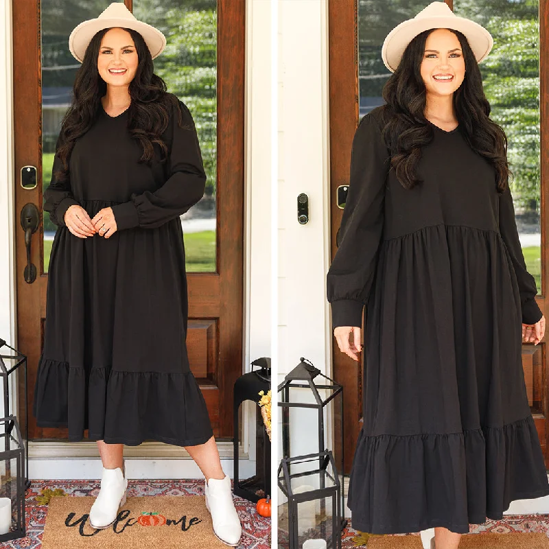 Remember The Past Dress, Black