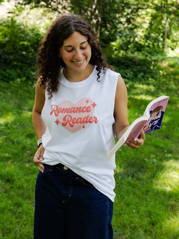 Romance Reader Unisex Tank Top (Print Shop) peekaboo tank top