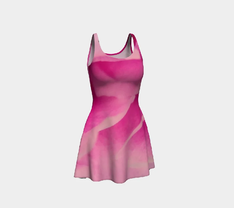 Rose Petal Kiss Summer Flare Dress