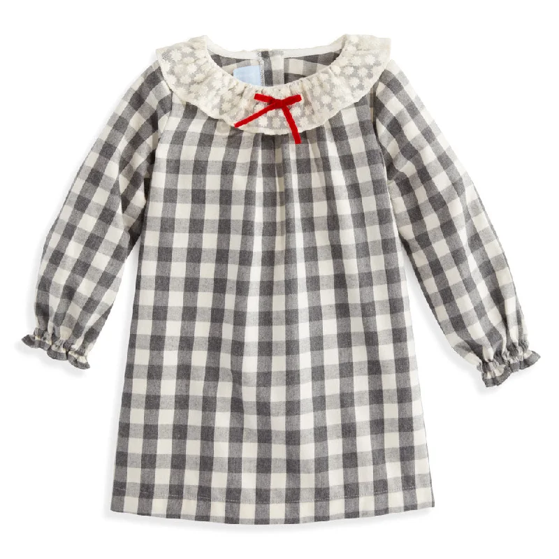Scarlett Dress -- Grey Check
