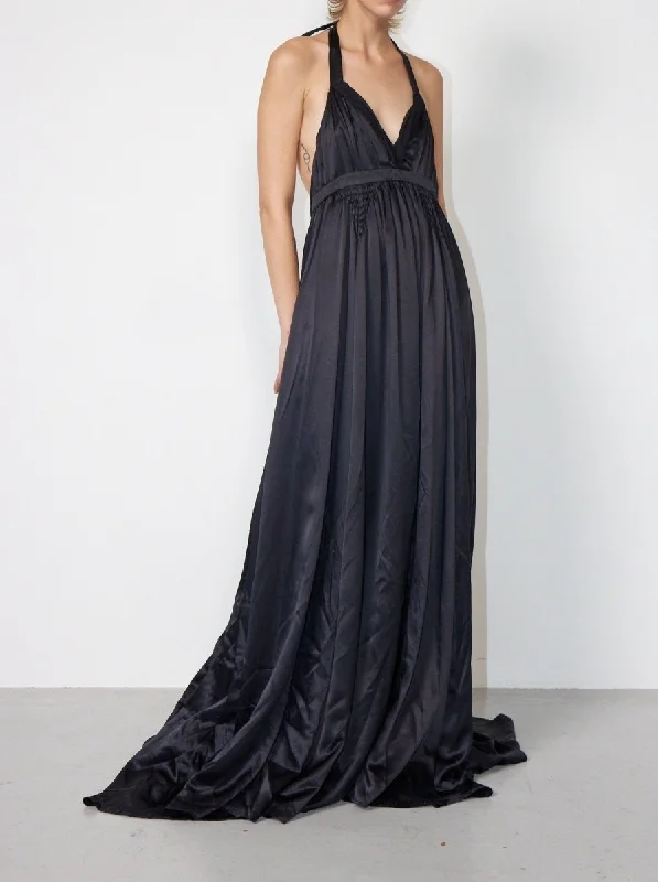By Malene Birger Salon halter neck silk dress