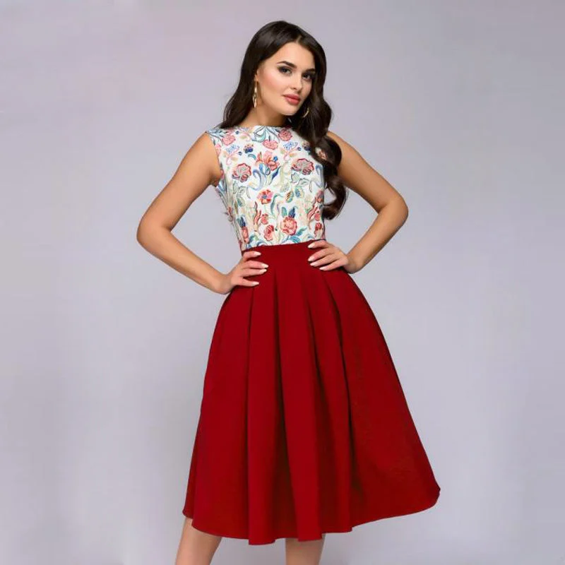 Summer Print Dress 2018 New Fashion