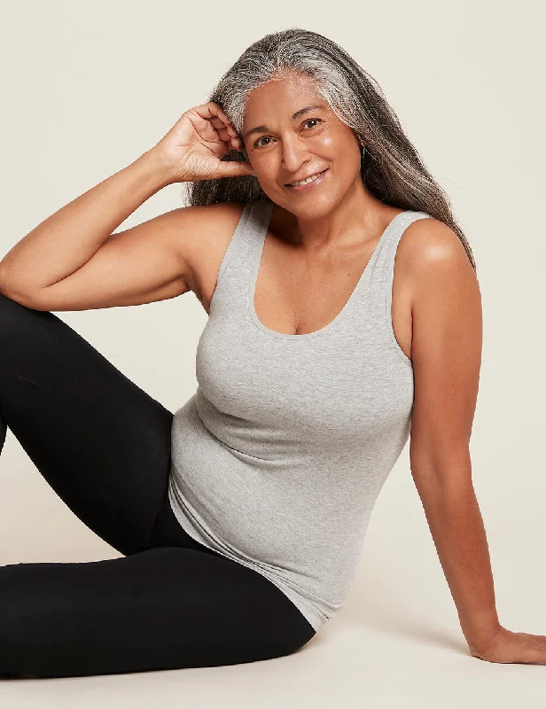 Tank Top - Light Grey Marl comfortable tank top