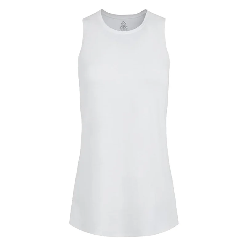 Tasc Womens NOLA Slub Tank Top - White modal blend tank