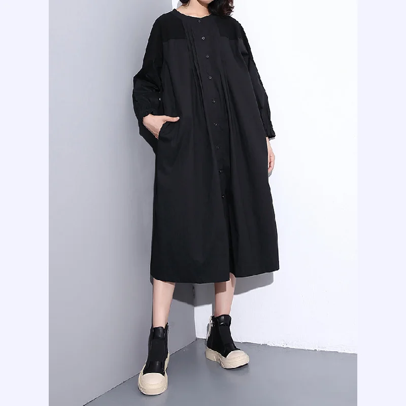 fine black coats plus size stand collar pockets patchwork baggy Coat Embroidered Kimono Coat fine black coats plus size stand collar pockets patchwork baggy Coat Embroidered Kimono Coat