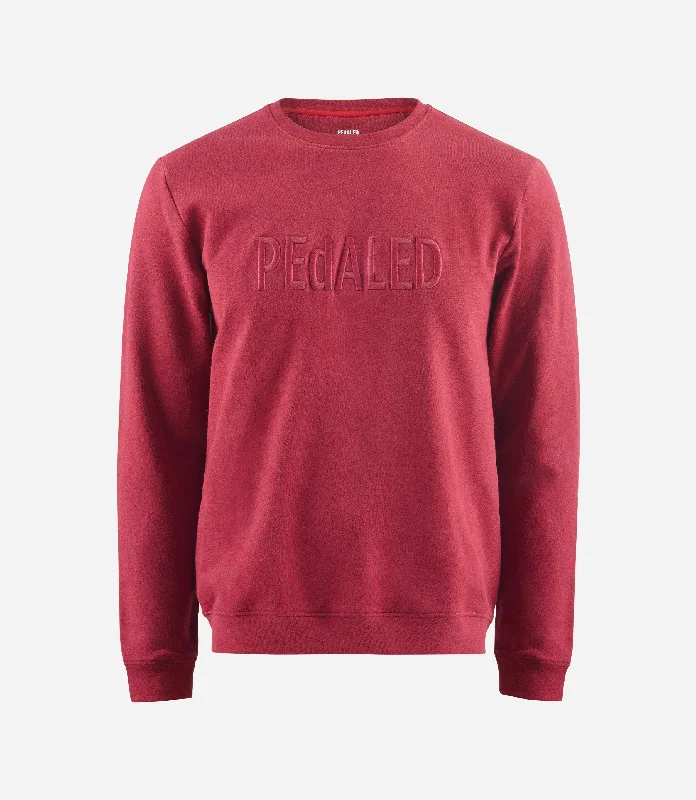 Logo Sweatshirt Hoodie with Hem Applique Textured Unique