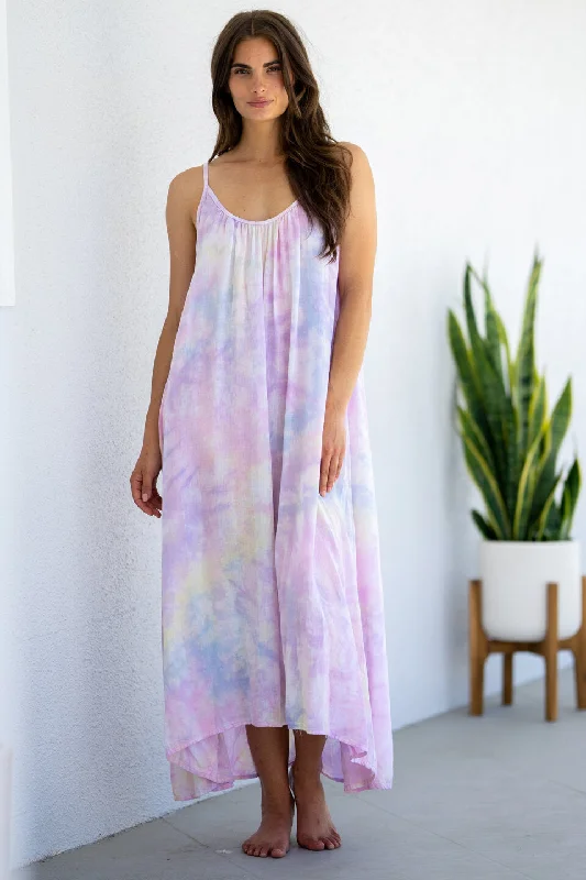 Tulum Tie Dye Gauze Cover-Up Dress by 9Seed