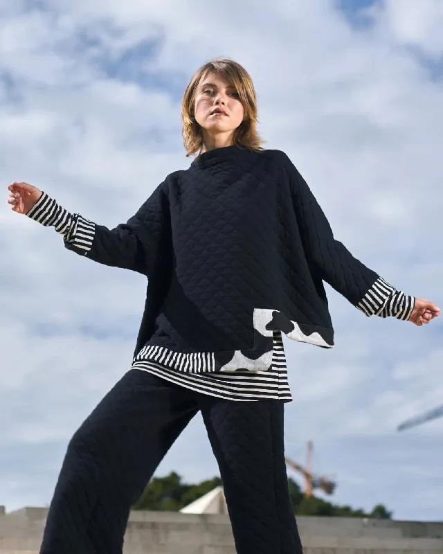 Urban Ash Pullover Sweatshirt, Mix Hoodie with Hem Frayed Vintage Worn
