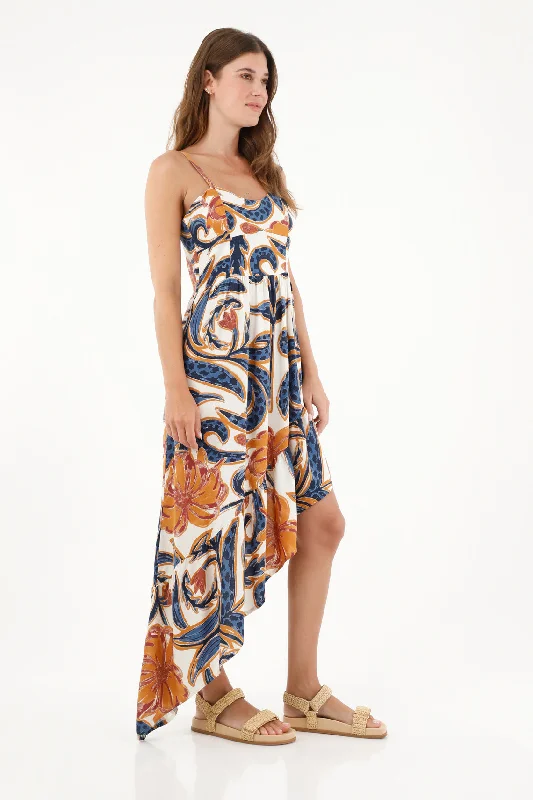 Women's Strappy Printed Dress
