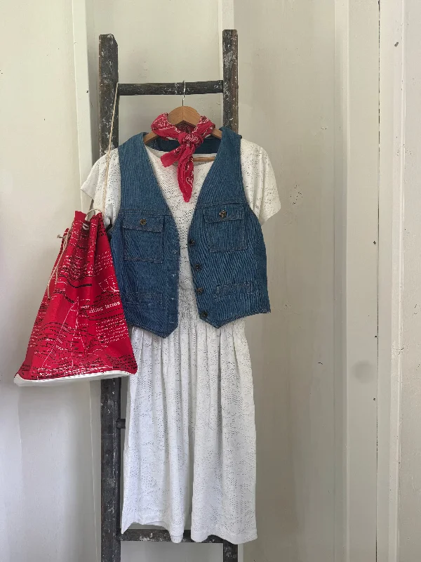 Vintage 80s White Dress