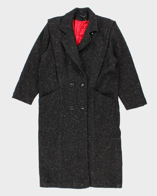 Vintage Collection Elegante Wool Blend Coat - L Plush Faux Fur Bolero