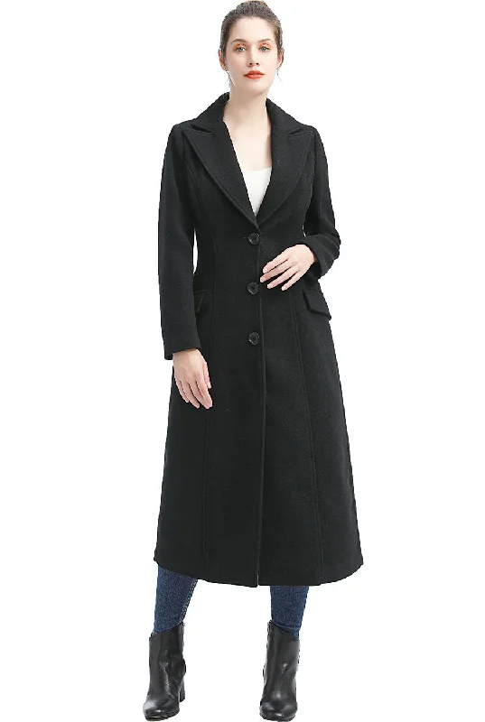 BGSD Women Sophie Full Length Long Wool Coat Puffy Insulated Vest