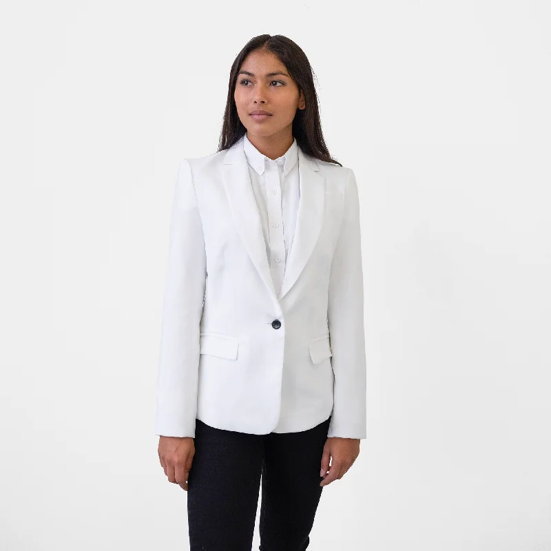 Women's White Suit Coat Flowy Lightweight Kimono